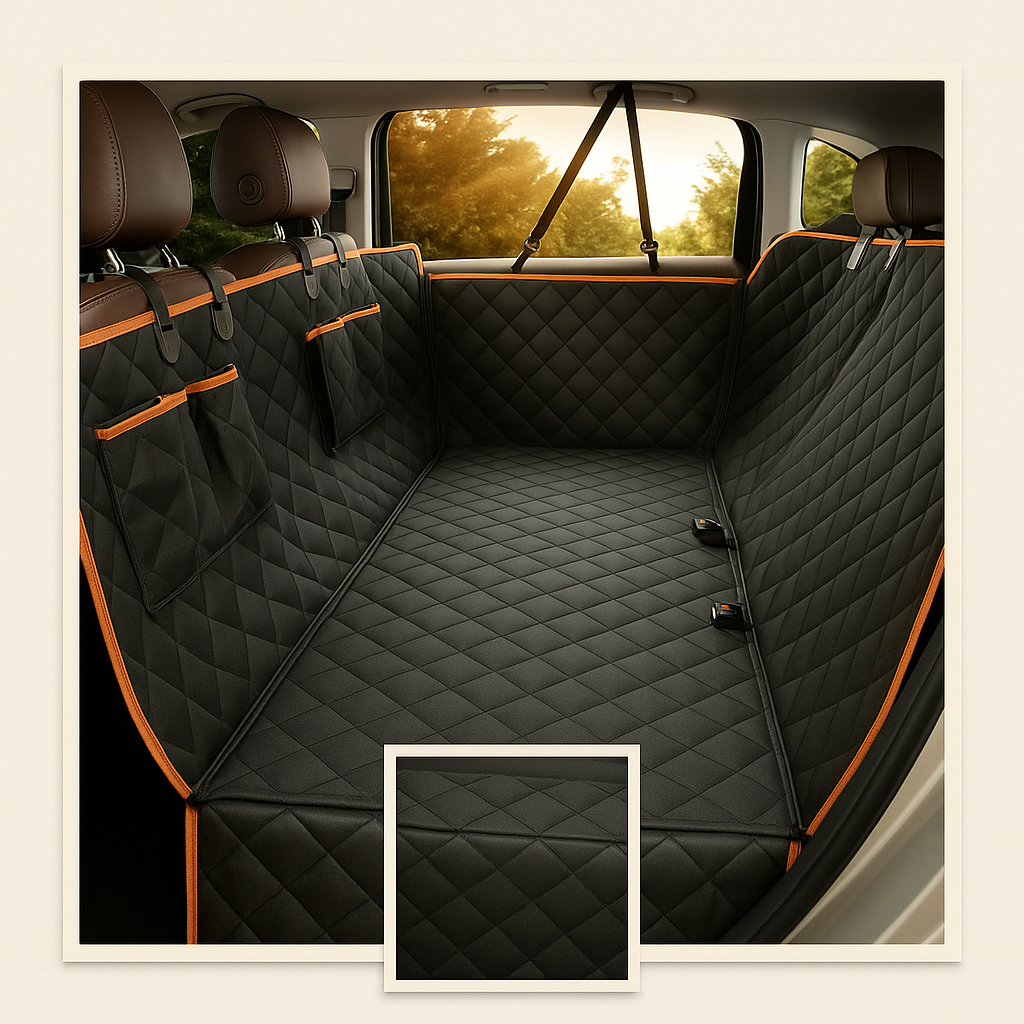 Housse de siège auto imperméable et anti-rayures pour chien