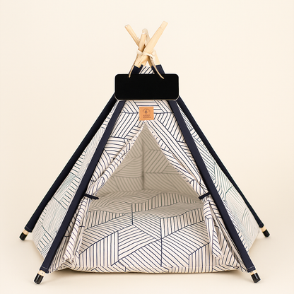 Tente Teepee pour Chiens et Chats — Pliable, Confortable