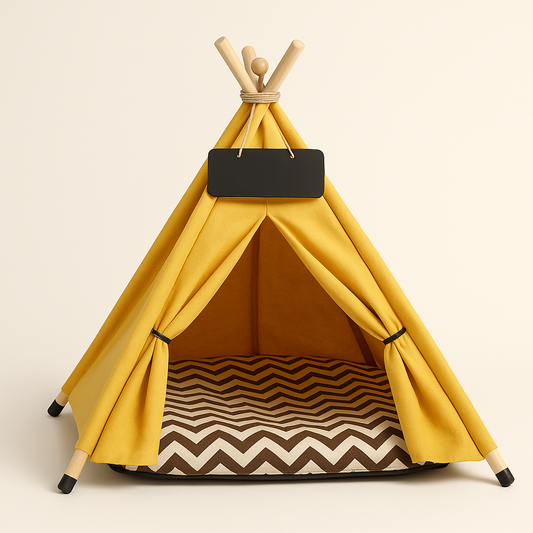 Tente Teepee pour Chats et Chiens Portable