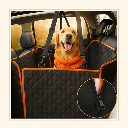Housse de siège auto imperméable et anti-rayures pour chien