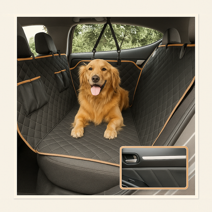 Housse de siège auto imperméable et anti-rayures pour chien